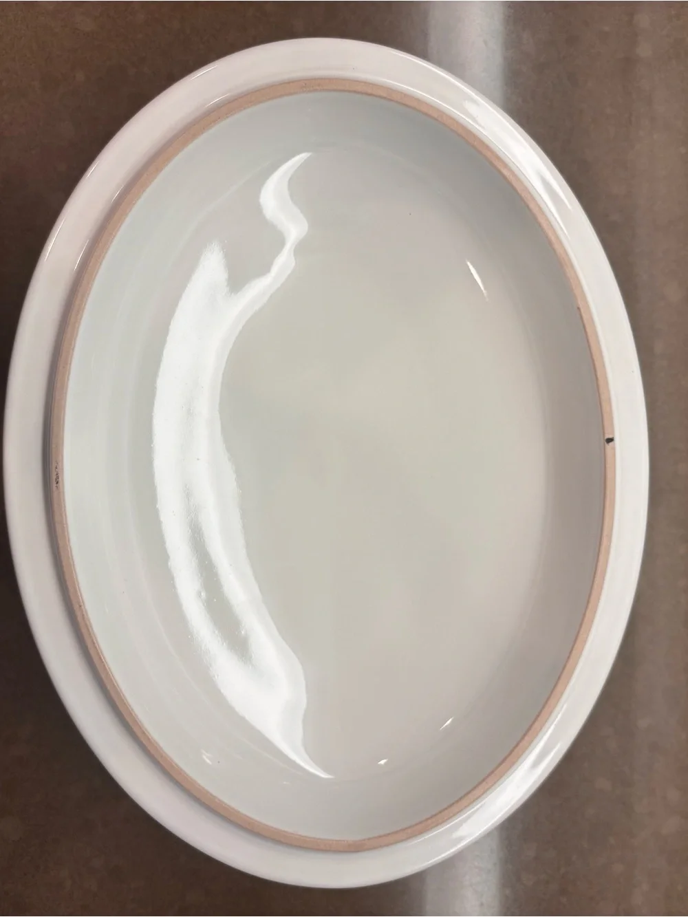 Le Creuset White Oval Covered Casserole Dish